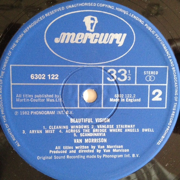 Van Morrison - Beautiful Vision - Vinyl Record VG/VG+ (Pre Loved) - Image 4