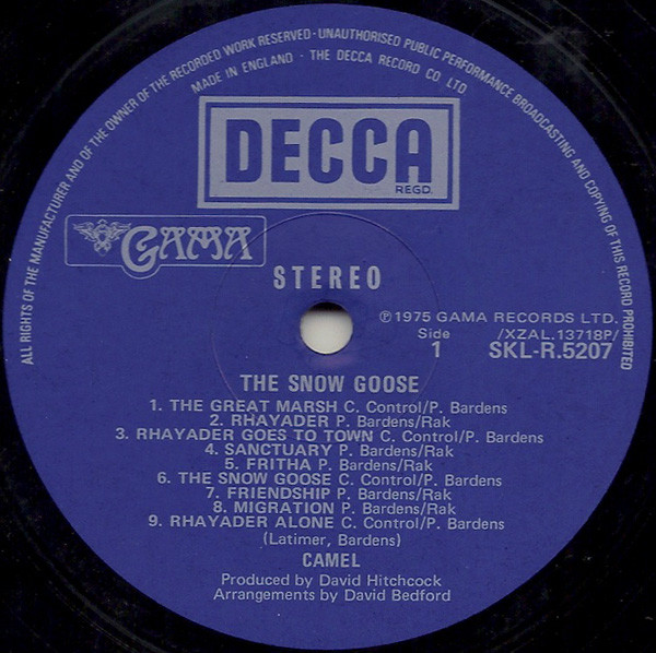 Camel - The Snow Goose - Vinyl Record VG+/VG+ (Pre Loved) - Image 3
