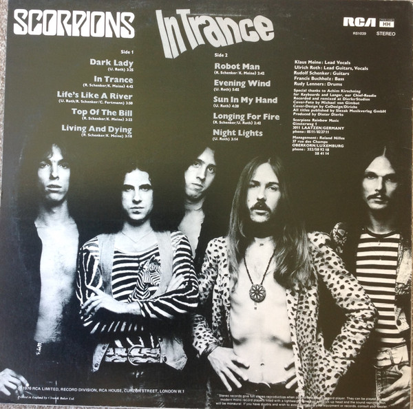 Scorpions - In Trance - Vinyl Record VG+/VG+ (Pre Loved) - Image 2