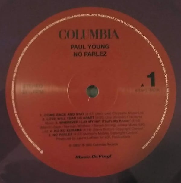 Paul Young - No Parlez - Vinyl Record – (New / Sealed) - Image 3