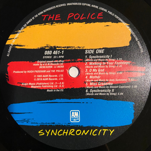 The Police - Synchronicity - Vinyl Record NM/NM (Pre Loved) - Image 3