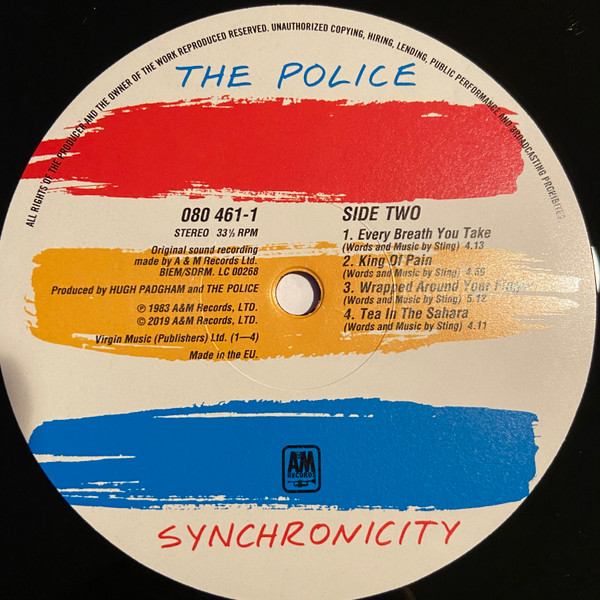 The Police - Synchronicity - Vinyl Record NM/NM (Pre Loved) - Image 4