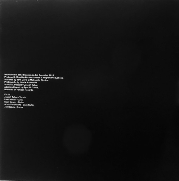 Idles - A Beautiful Thing: Idles Live At Le Bataclan - Vinyl Record NM/NM (Pre Loved) - Image 2