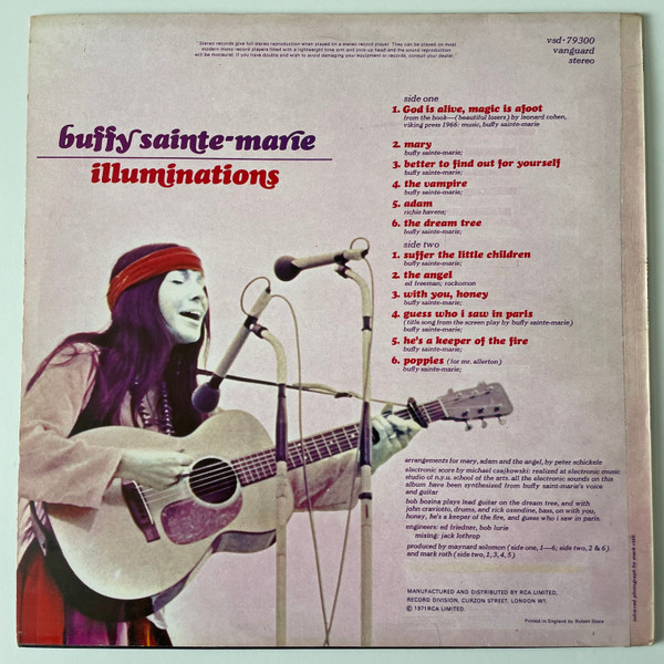 Buffy Sainte-Marie - Illuminations - Vinyl Record VG+/VG+ (Pre Loved) - Image 2