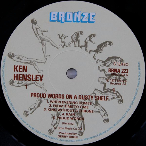 Ken Hensley - Proud Words On A Dusty Shelf - Vinyl Record VG/VG+ (Pre Loved) - Image 3