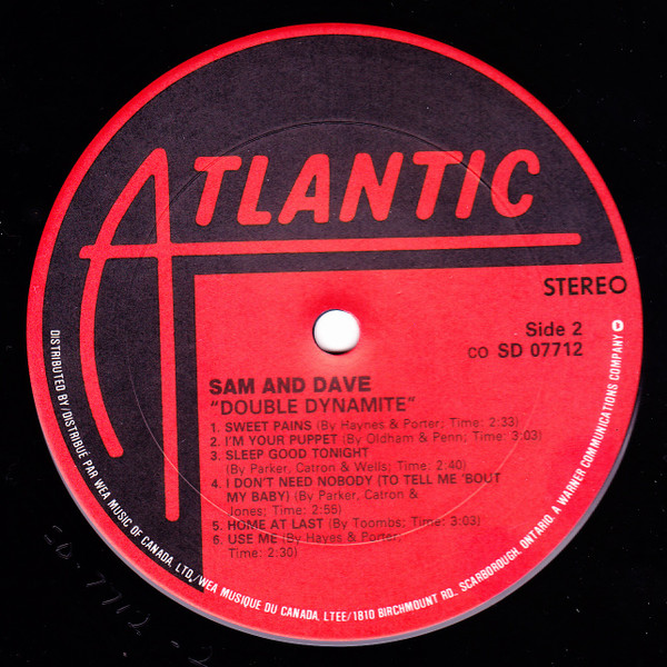 Sam & Dave - Double Dynamite - Vinyl Record NM/NM (Pre Loved) - Image 4