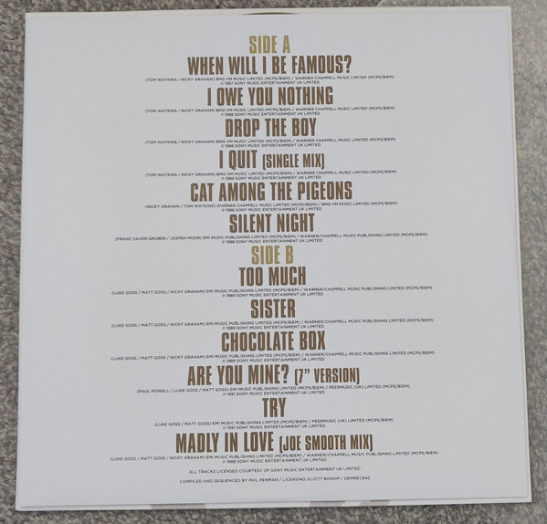 Bros - Gold - Vinyl Record NM/NM (Pre Loved) - Image 4