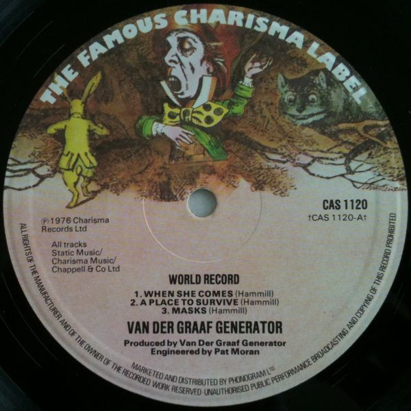 Van Der Graaf Generator - World Record - Vinyl Record VG+/VG+ (Pre Loved) - Image 3