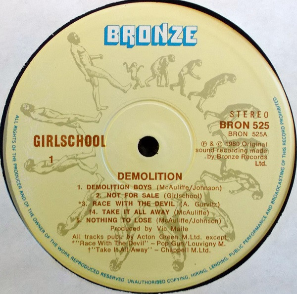 Girlschool - Demolition - Vinyl Record VG+/VG+ (Pre Loved) - Image 3