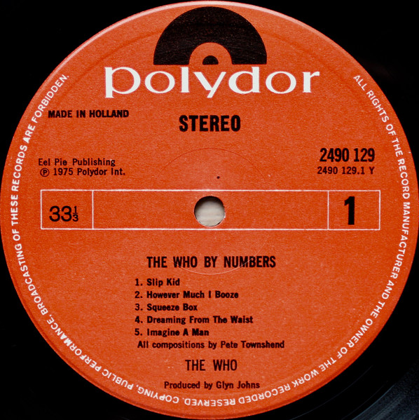 The Who - The Who By Numbers - Vinyl Record VG+/VG+ (Pre Loved) - Image 3