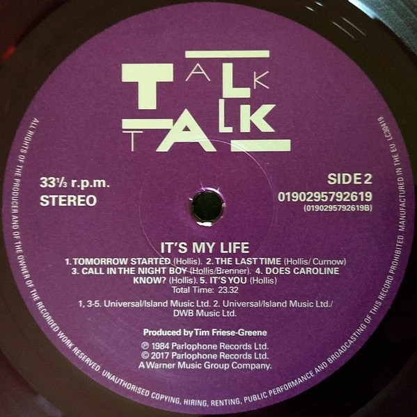 Talk Talk - It's My Life - Vinyl Record – (New / Sealed) - Image 4