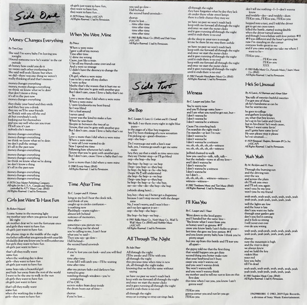 Cyndi Lauper - She's So Unusual - Vinyl Record VG+/VG+ (Pre Loved) - Image 3