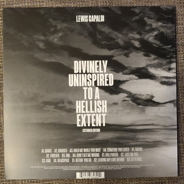 Lewis Capaldi - Divinely Uninspired To A Hellish Extent / Extended Edition - Vinyl Record NM/NM (Pre Loved) - Image 2