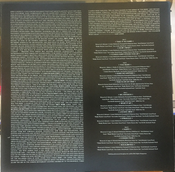 Keith Richards And The X-Pensive Winos - Live At The Hollywood Palladium December 15, 1988 - Vinyl Record NM/NM (Pre Loved) - Image 4