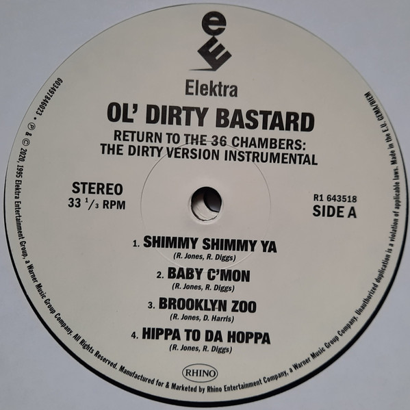 Ol' Dirty Bastard - Return To The 36 Chambers: The Dirty Version Instrumental - Vinyl Record VG+/VG+ (Pre Loved) - Image 4