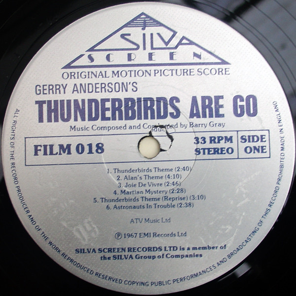 Barry Gray - Gerry Anderson's Thunderbirds Are Go - Vinyl Record VG+/NM (Pre Loved) - Image 2