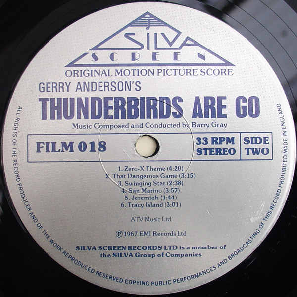 Barry Gray - Gerry Anderson's Thunderbirds Are Go - Vinyl Record VG+/NM (Pre Loved) - Image 3