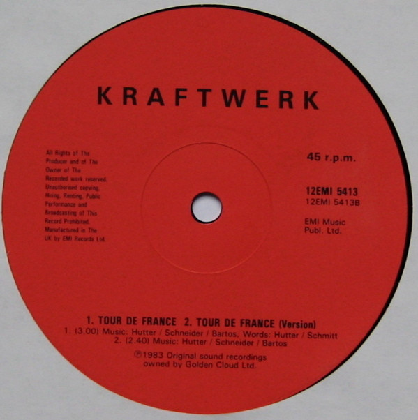 Kraftwerk - Tour De France - Vinyl Record VG+/VG+ (Pre Loved) - Image 4