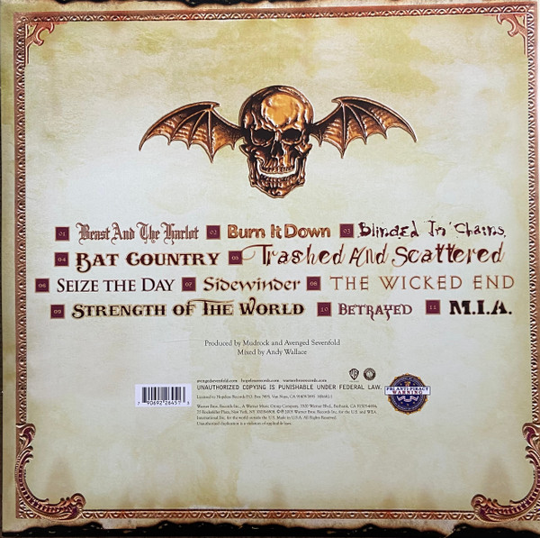 Avenged Sevenfold - City Of Evil - Vinyl Record NM/NM (Pre Loved) - Image 3