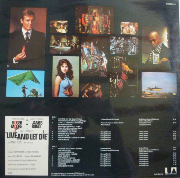 Various - Live And Let Die (Original Motion Picture Soundtrack) - Vinyl Record VG+/NM (Pre Loved) - Image 2