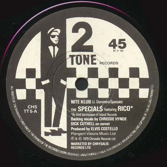 The Specials Featuring Rico* - A Message To You Rudy / Nite Klub - VG+ / VG+ (7"-Pre Loved) - Image 2