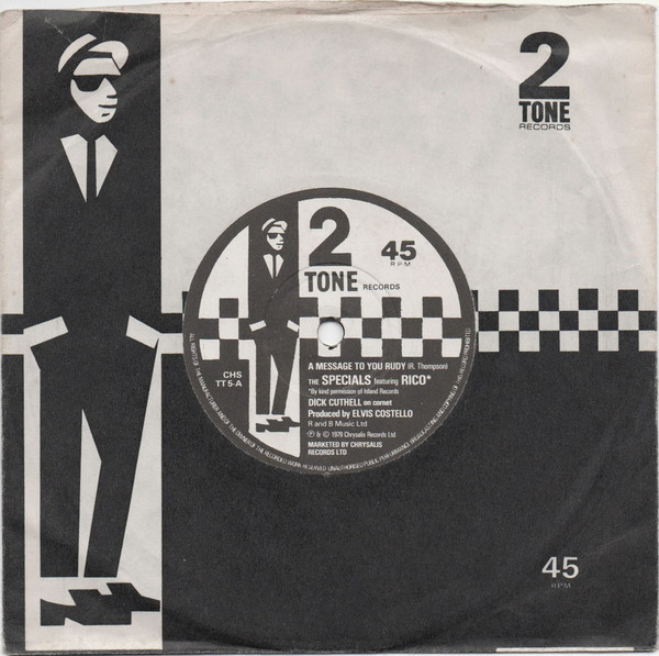 The Specials Featuring Rico* - A Message To You Rudy / Nite Klub - VG+ / VG+ (7"-Pre Loved) - Image 3
