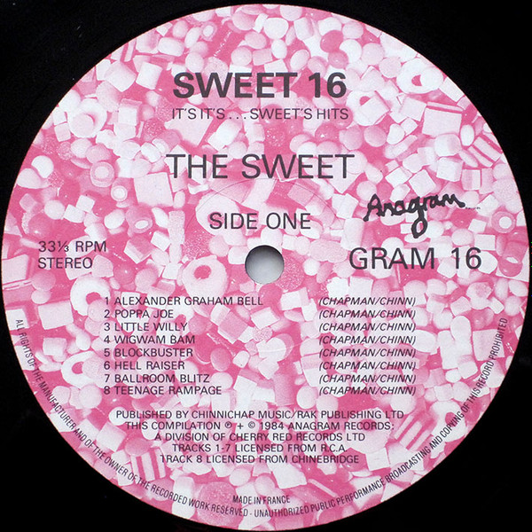 The Sweet - Sweet 16: It's It's....Sweet's Hits - Vinyl Record VG+/VG+ (Pre Loved) - Image 3