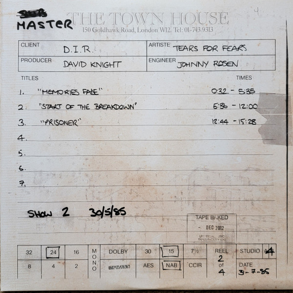 Tears For Fears - Live At Massey Hall Toronto, Canada / 1985 - Vinyl Record – (New / Sealed) - Image 4