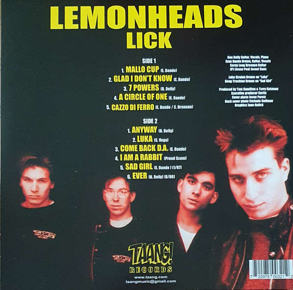 The Lemonheads - Lick - Vinyl Record – (New / Sealed) - Image 2
