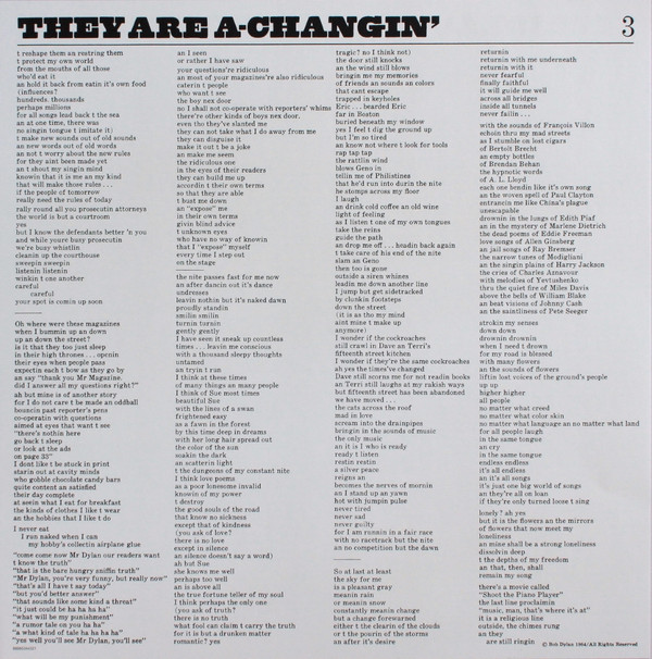 Bob Dylan - The Times They Are A-Changin' - Vinyl Record – (New / Sealed) - Image 4
