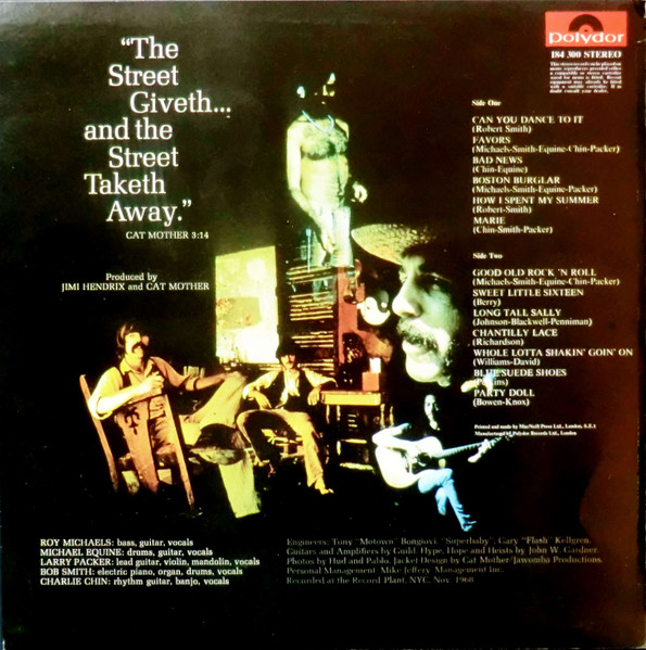 Cat Mother And The All-Night Newsboys - "The Street Giveth...And The Street Taketh Away." Cat Mother 3:14 - Vinyl Record VG+/VG+ (Pre Loved) - Image 2