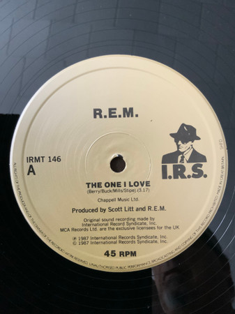 R.E.M. - The One I Love - Vinyl Record VG+/VG+ (Pre Loved) - Image 3