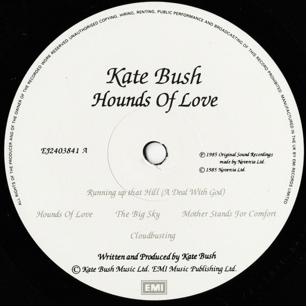 Kate Bush - Hounds Of Love - Vinyl Record VG+/VG+ (Pre Loved) - Image 3