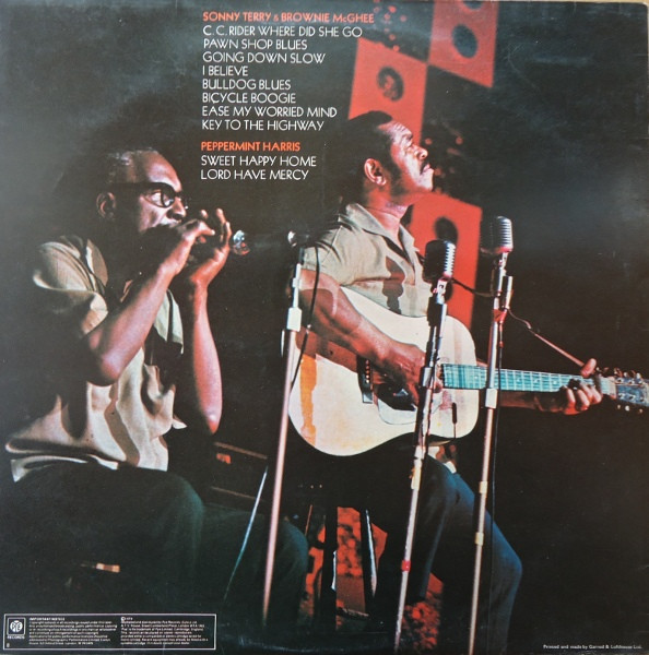 Sonny Terry, Brownie McGhee, Peppermint Harris - Going Down Slow - Vinyl Record VG+/VG+ (Pre Loved) - Image 2