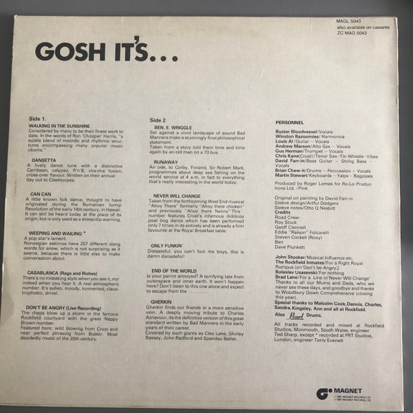 Bad Manners - Gosh It's... - Vinyl Record VG/VG+ (Pre Loved) - Image 2