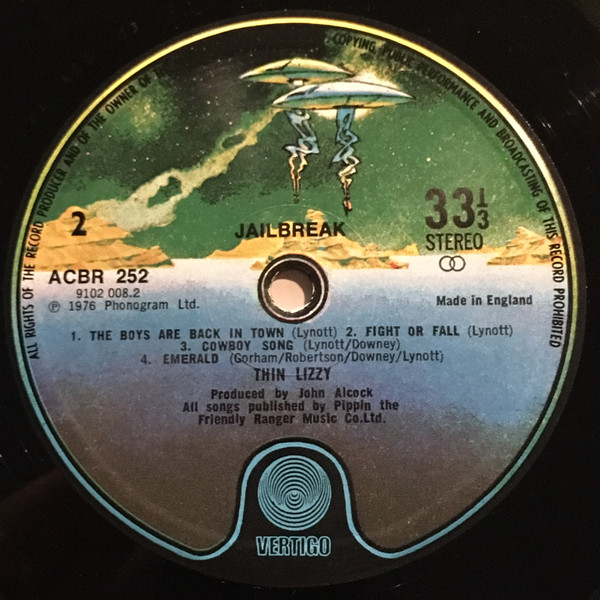 Thin Lizzy - Jailbreak - Vinyl Record VG+/VG+ (Pre Loved) - Image 4