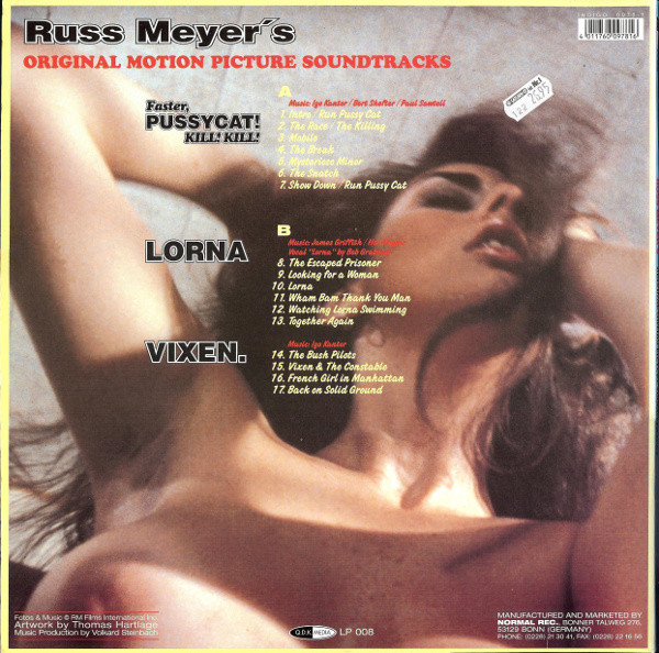 Various - Russ Meyer's Lorna / Vixen. / Faster, Pussycat! Kill! Kill! (Original Motion Picture Soundtracks) - Vinyl Record NM/NM (Pre Loved) - Image 3