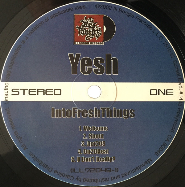 Yeshua daPoED - Into Fresh Things - Vinyl Record VG+/VG+ (Pre Loved) - Image 3