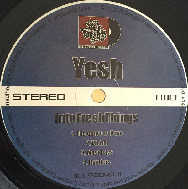 Yeshua daPoED - Into Fresh Things - Vinyl Record VG+/VG+ (Pre Loved) - Image 4