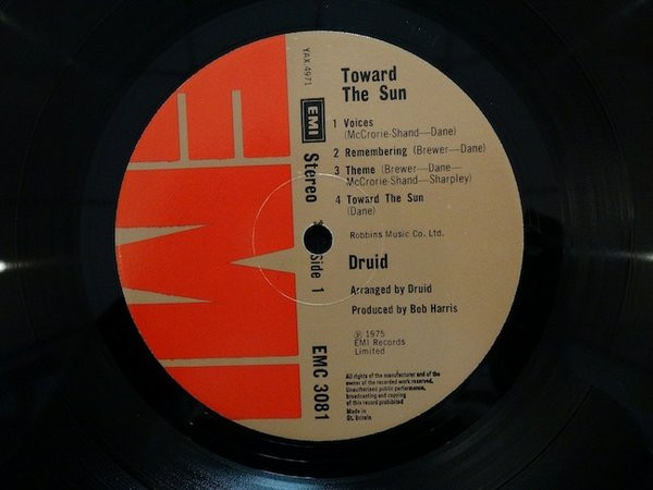 Druid (3) - Toward The Sun - Vinyl Record VG+/VG+ (Pre Loved) - Image 3