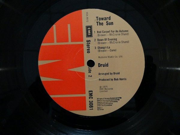 Druid (3) - Toward The Sun - Vinyl Record VG+/VG+ (Pre Loved) - Image 4