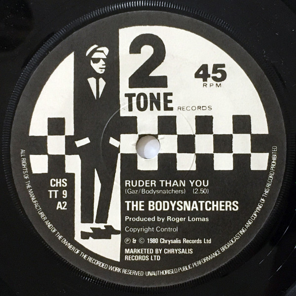 The Bodysnatchers - Let's Do Rock Steady / Ruder Than You - 7 inch Vinyl Record VG+/VG+ (Pre Loved) - Image 2
