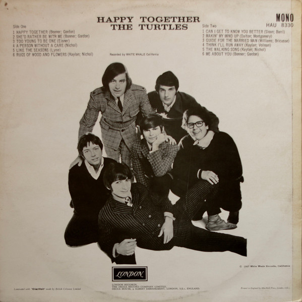 The Turtles - Happy Together (She'd Rather Be With Me) - Vinyl Record VG/VG+ (Pre Loved) - Image 2