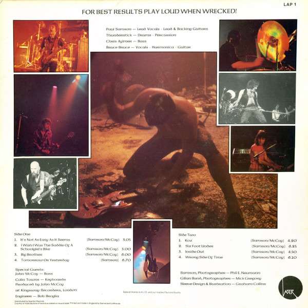 Samson (3) - Survivors - Vinyl Record VG+/VG+ (Pre Loved) - Image 2