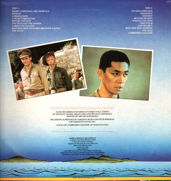 Ryuichi Sakamoto - Merry Christmas, Mr Lawrence - VG+ / NM or M- (LP-Pre Loved) - Image 3