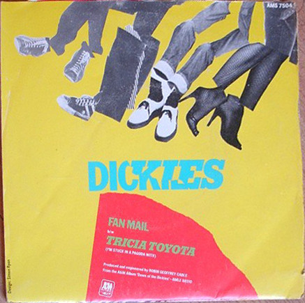 The Dickies - Fan Mail - 7 inch Vinyl Record VG+/VG+ (Pre Loved) - Image 2