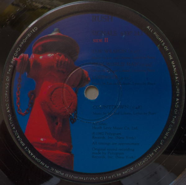 Rush - Signals - Vinyl Record VG+/VG+ (Pre Loved) - Image 4