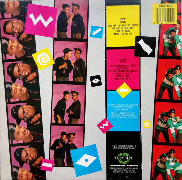 DJ Jazzy Jeff & The Fresh Prince - Rock The House - Vinyl Record VG+/VG+ (Pre Loved) - Image 2