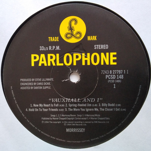 Morrissey - Vauxhall And I (1994) - Vinyl Record NM/VG+ (Pre Loved) - Image 4