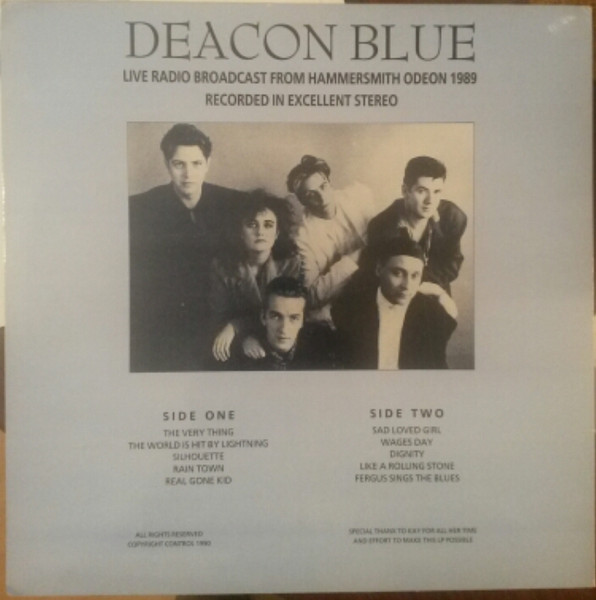 Deacon Blue - Live In London - Vinyl Record VG+/VG+ (Pre Loved) - Image 2